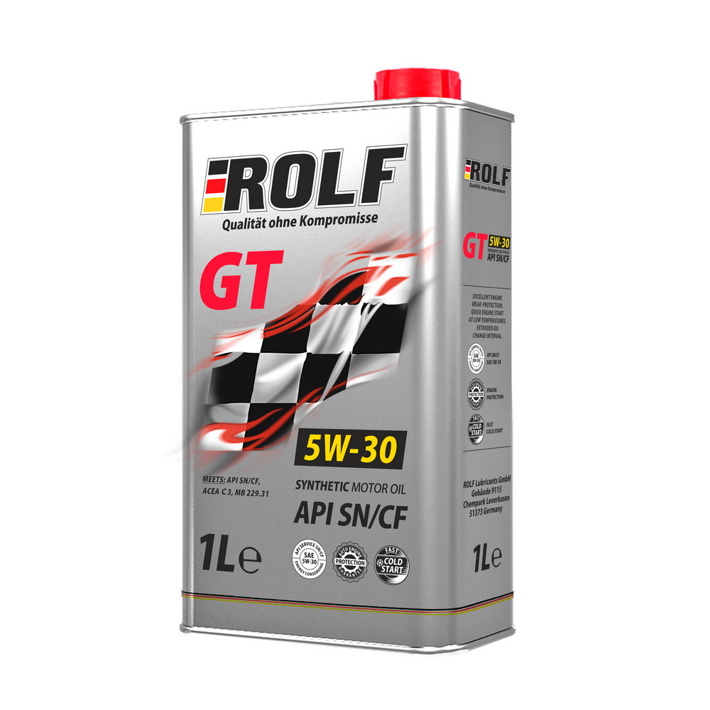 Моторное масло ROLF GT SAE 5W30 API SN/CF 60L GT SAE 5W30 API SN/CF 60L